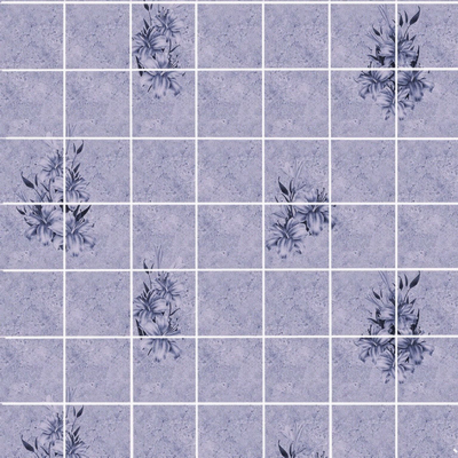 Панель МДФ Акватон Лилия Баклажан 20х20 под кафель