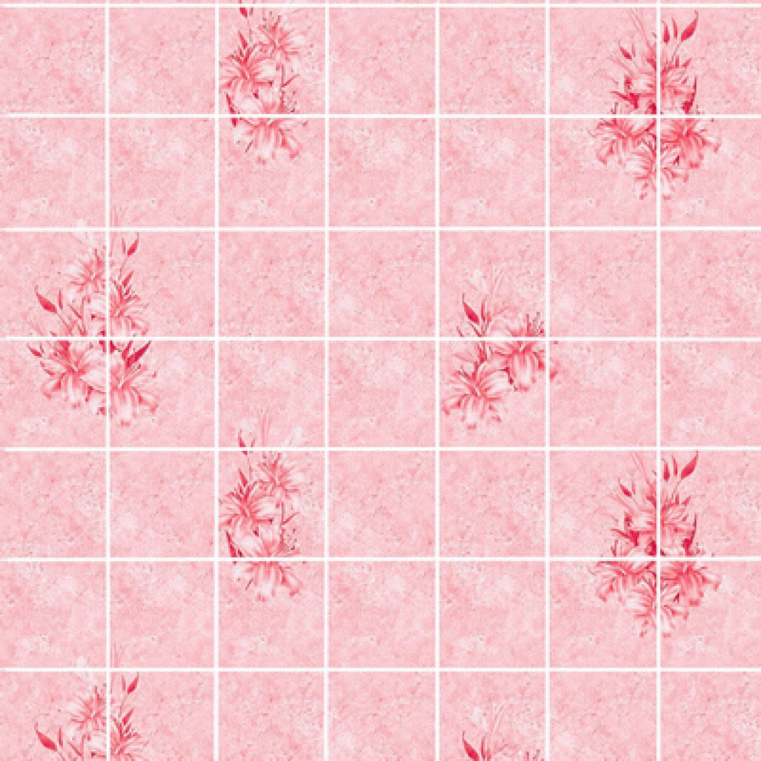 Панель МДФ Акватон Лилия Розовая 20х20 под кафель